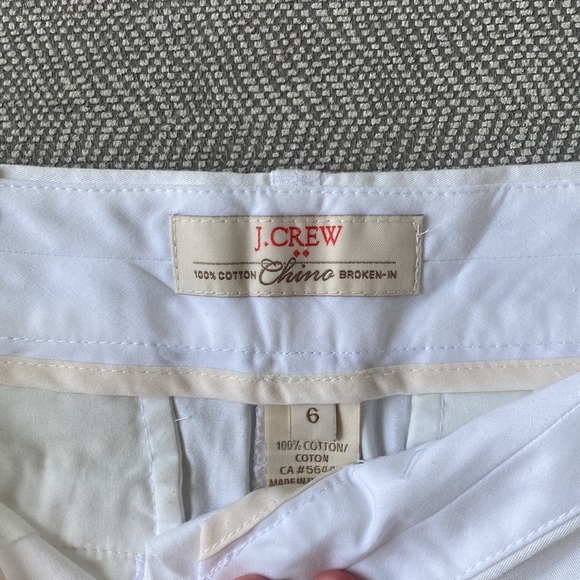 J Crew white 5in shorts - Picture 2 of 3